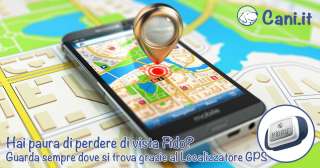 Hai paura di perdere di vista Fido? Guarda sempre dove si trova grazie al Localizzatore GPS