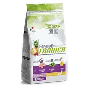 Fitness 3 No Grain Maturity Mini con Maiale, Piselli e Olio