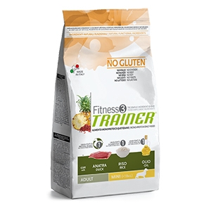 Fitness 3 No Gluten Adult Mini con Anatra, Riso e Olio