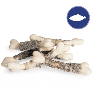 Snack a Forma di Osso Rivestito in Pelle di Pesce - AE070
