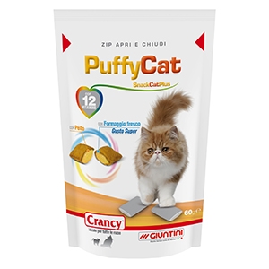 Crancy Puffy Cat con Pollo e Formaggio
