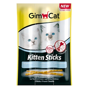 GimCat Kitten Sticks con Tacchino e Calcio
