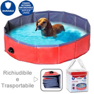 Doggy Pool Piscina per Cani ø 80 x H 20 cm - C794/A