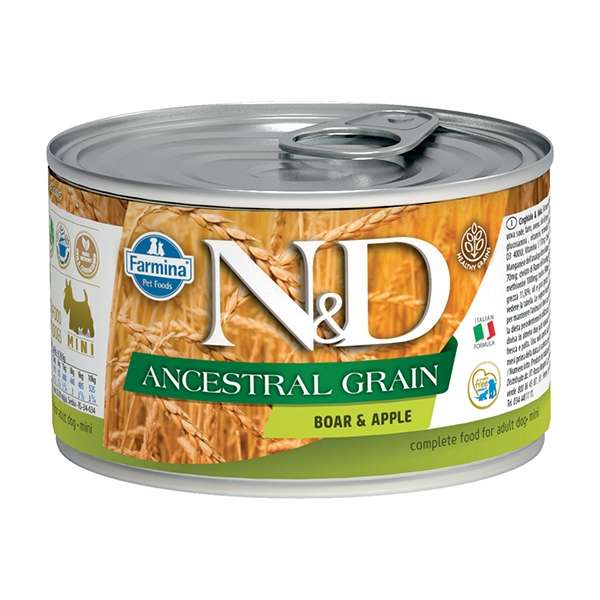 Natural & Delicious Ancestral Grain Mini con Cinghiale e Mela