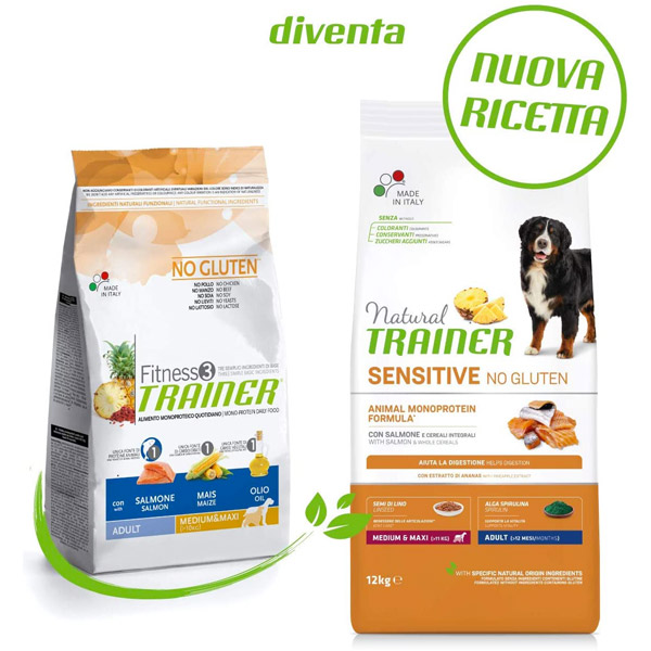 Natural Sensitive No Gluten Medium & Maxi Adult con Salmone