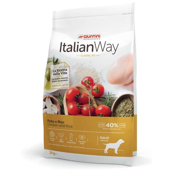 Italian Way Classic Fit Medium Adult Pollo e Riso