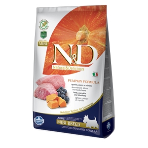 Natural & Delicious Pumpkin Grain Free Adult Mini con Agnello, Zucca e Mirtillo