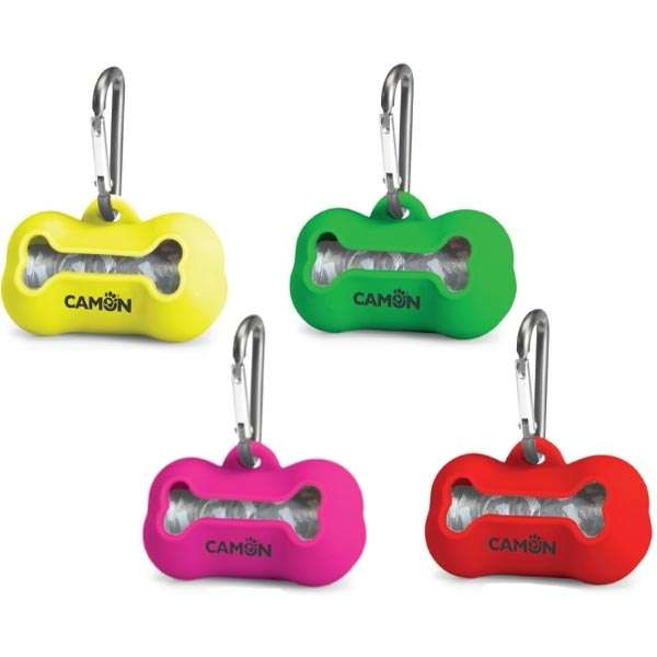 Bags Dispenser in Silicone Rosso - B529/4