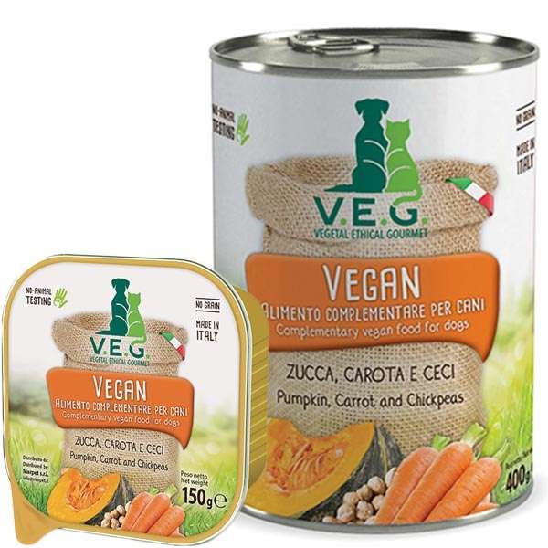 Vegan Dog con Zucca, Carota e Ceci