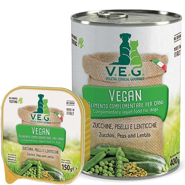 Vegan Dog con Zucchine, Piselli e Lenticchie
