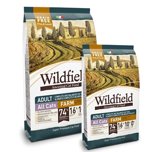 Wildfield Grain Free Farm Cat Adult Pollo, Anatra e Uova - Promozione