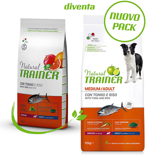 Natural Trainer Adult Medium con Tonno e Riso