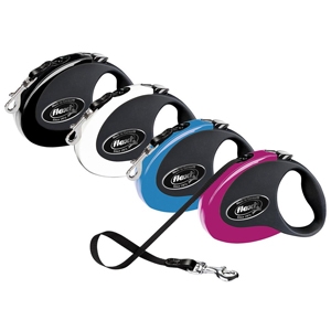 Guinzaglio Collection Nero/Blu con Fettuccia da 5 mt | Taglia M