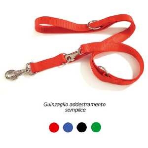 Guinzaglio Addestramento Nylon Rosso - F131/01