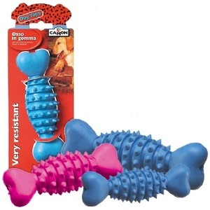 Camon - Gioco osso in gomma con punte