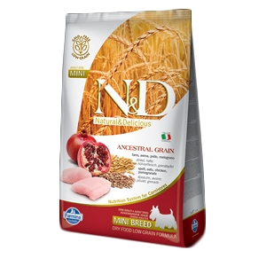 Natural & Delicious Low Ancestral Grain Adult Mini con Pollo e Melograno