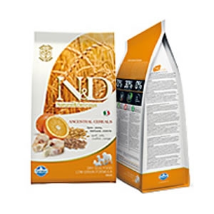 Natural & Delicious Low Ancestral Grain Adult Medium con Merluzzo e Arancia