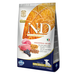Natural & Delicious Low Ancestral Grain Puppy Mini con Agnello e Mirtillo