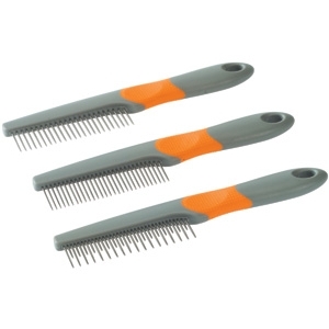 Pettine per Cani in Metallo con Denti Fini e Rotanti - H 98728