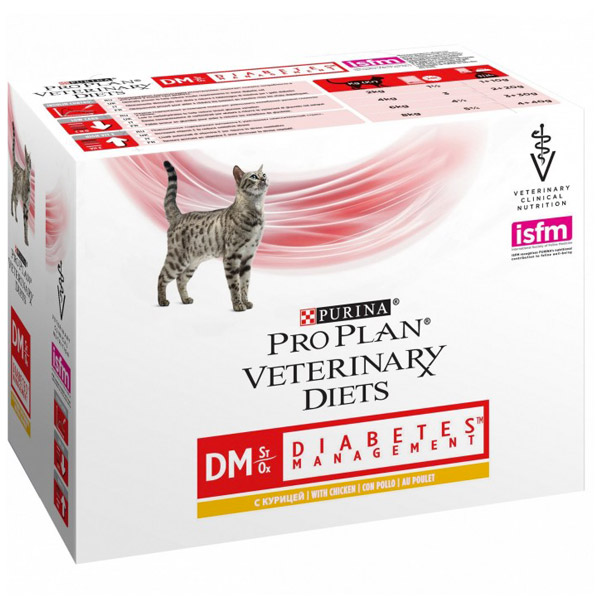 Pro Plan Veterinary Diets Diabetes Management DM St/Ox (MANZO) - 1 Confezione | 10 Bustine da 85 gr
