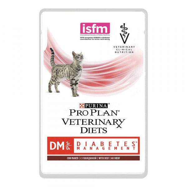 Pro Plan Veterinary Diets Diabetes Management DM St/Ox (MANZO) - Bustina da 85 gr