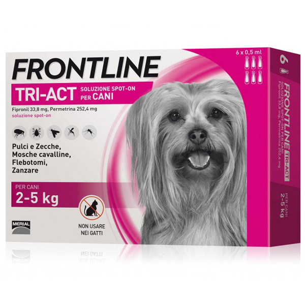 Frontline Tri-Act Spot-On 6 Pipette - 6 Pipette | Cane XS (2 - 5 Kg)