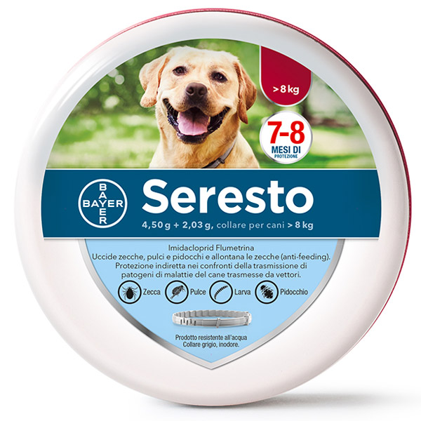 Seresto Cani - 1 Collare Taglia Grande (70 cm - Cani > 8kg)