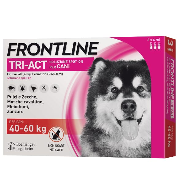Frontline Tri-Act Spot-On 3 Pipette - 3 Pipette | Cane XL (40 - 60 Kg)