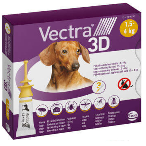 VECTRA 3D - Vectra 3D Giallo per Cani 1,5 - 4 Kg