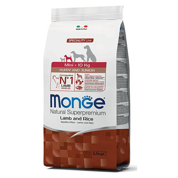 Natural Superpremium Mini Puppy & Junior Agnello e Riso - Sacco da 2.5 kg