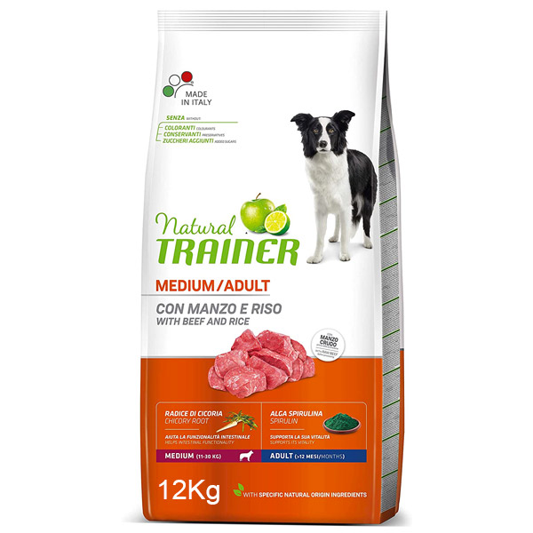 Natural Adult Medium con Manzo e Riso - Sacco da 12 kg