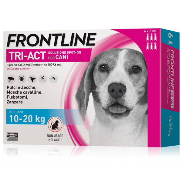 Frontline Tri-Act Spot-On 6 Pipette - 6 Pipette | Cane M (10 - 20 Kg)