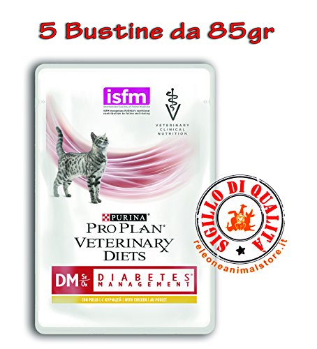 Purina veterinary diet dm diabetes management al pollo - 5 Bustine da 85 gr
