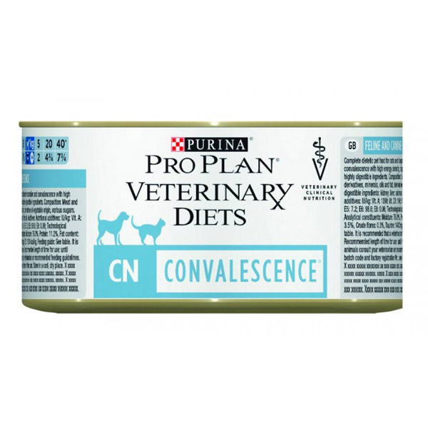 Pro Plan Veterinary Diets - CN Convalescence Umido Gatto/Cane  - Scatoletta da 195gr - Per Cani e Gatti 