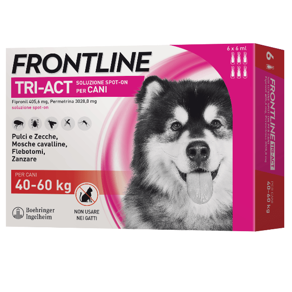Frontline Tri-Act Spot-On 6 Pipette - 6 Pipette | Cane XL (40 - 60 Kg)
