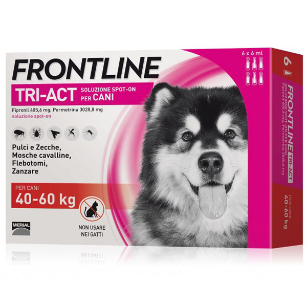 Frontline Tri-Act Spot-On 6 Pipette - 6 Pipette | Cane XL (40 - 60 Kg)