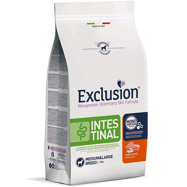 Diet Intestinal Medium/Large Breed Maiale e Riso - Sacco da 2 kg
