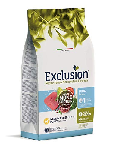 Exclusion Mediterraneo Puppy Medium al Tonno - Sacco da 3 kg