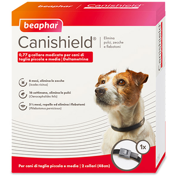 Canishield Collare alla Deltametrina - 1 Collare per Cane Medio/Piccolo