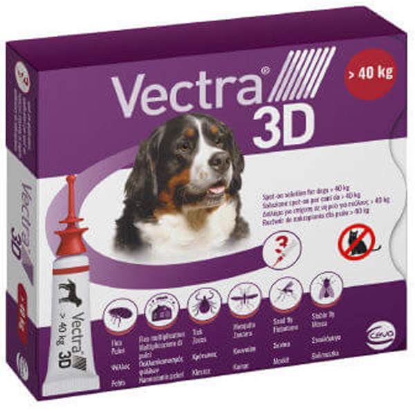 VECTRA 3D - Vectra 3D Rosso per Cani > 40 Kg