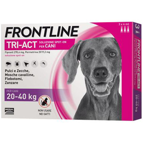 Frontline Tri-Act Spot-On 3 Pipette - 3 Pipette | Cane L (20 - 40 Kg)