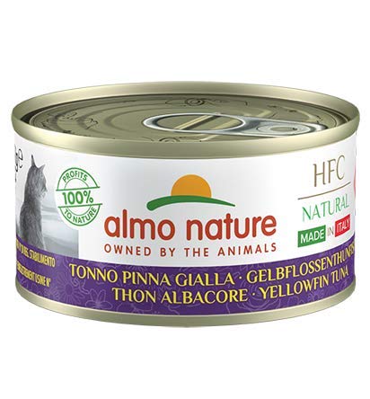 HFC Natural per Gatti con Tonno Pinna Gialla  - Lattina da 70 gr