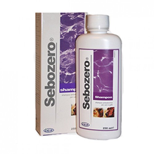 Sebozero Shampoo per Cani e Gatti - Flacone da 250 ml