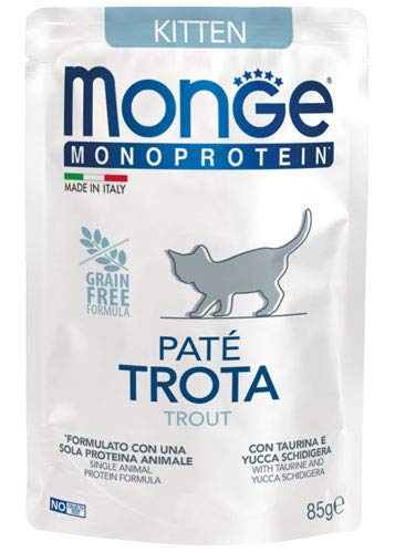 Monge Monoprotein Grain Free Patè Kitten Gusto Trota