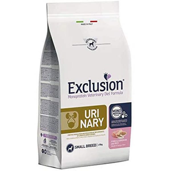 Exclusion diet urinary small breed maiale, sorgo e riso