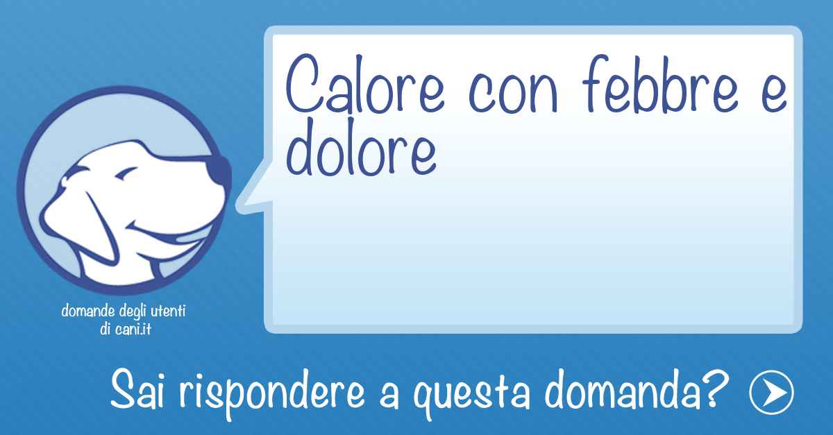 Calore con febbre e dolore
